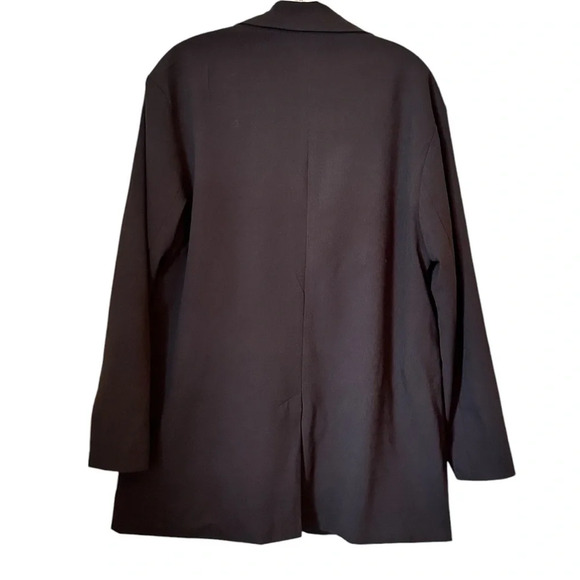 NWOT Women’s Single Breasted Long Sleeve Collared 2 Button Front V Neck Jacket - Picture 2 of 7